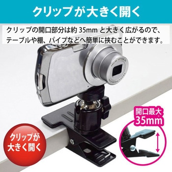 日本トラストテクノロジー クリップタイプ カメラアタッチメント ggw725x CAS-01MINI クリップタイプカメラアタッチメント MINI 1個 JTT
