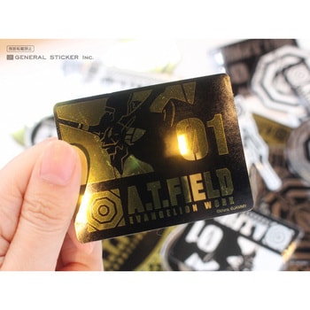 ATF-021G 丸型 ATロゴ エヴァンゲリオン ゼネラルステッカー