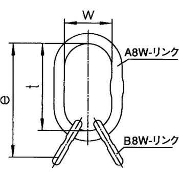 アイタイプ構成部材 4本吊りセット pewag