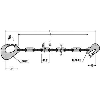 ワンタッチ足場吊りチェーン「しずか」PAT.(R) コンドーテック 【通販