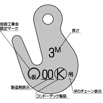 ワンタッチ足場吊りチェーン「しずか」PAT.(R) コンドーテック