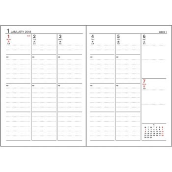 E1377 18 アポイントダイアリー 1wバーチカル A6 1冊 ダイゴー 通販サイトmonotaro