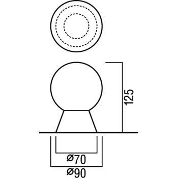 UT-24-125-FCP 壁・床付け戸当り 1個 UNION(ユニオン) 【通販サイト