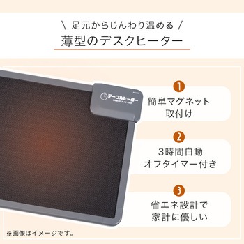 薄型デスクヒーター 【 選べるセット数 】1台/3台/5台/10台 パネルヒーター 足元ヒーター オフィス 【3時間OFFタイマー付き】 萩原
