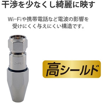 4C同軸ケーブル用(75Ω)防水型F形接栓 DXアンテナ