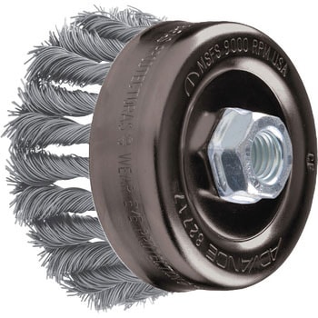 TBGカップブラシ、結び、ステンレスワイヤー、65d1x22l2 PFERD 馬印