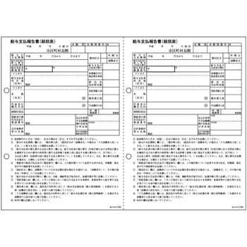 給与支払報告書(総括表) 2面 ヒサゴ 給与明細用紙 【通販モノタロウ】