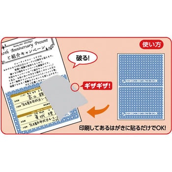 目隠しラベル(破って開封タイプ) ヒサゴ
