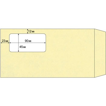 MF01 窓つき封筒 長形3号 ヒサゴ 73642415
