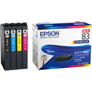 IC4CL83 純正インクカートリッジ EPSON IC83 1パック(4個) EPSON ...