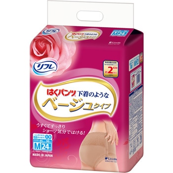 はくパンツ下着のようなベージュタイプ M リブドゥコーポレーション