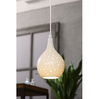 オリンピア照明 LED磁器ペンダント ランダムドット 中
