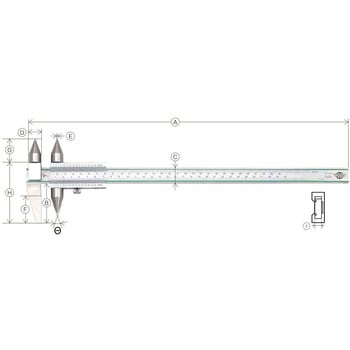 中村製作所 丸穴ピッチノギス600mm RM60DX :4582126961855:ソフマップ