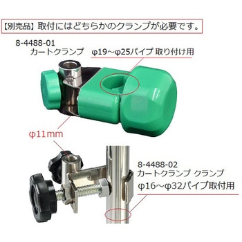 ポールクランプ用ホルダー ナビス(アズワン)