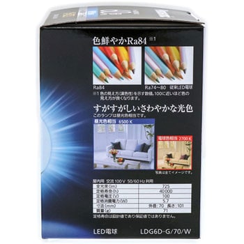 LDG6DG70W LED電球 ボール電球タイプ 1個 パナソニック(Panasonic