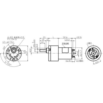 DCギアドモータ TP-2732D-KJタイプ スリーピース
