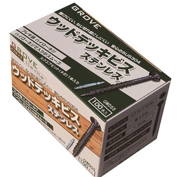 GROVE ステンレスウッドデッキビス(ケース売) グローブウッド(GROVE WOOD)