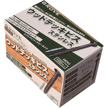 GROVE ステンレスウッドデッキビス(ケース売) グローブウッド(GROVE WOOD)