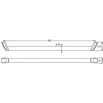 ホワイト手すり I型 ハイロジック