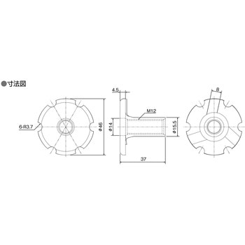 クリカッター (ビット付) M12 ダイドーハント(旧:大同製鋲所)