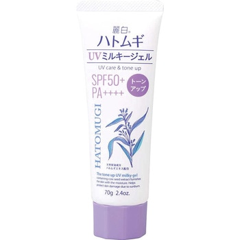 麗白 ハトムギ トーンアップUVミルキージェル 熊野油脂