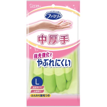 ファミリー ビニール中厚手 指先強化 エステー