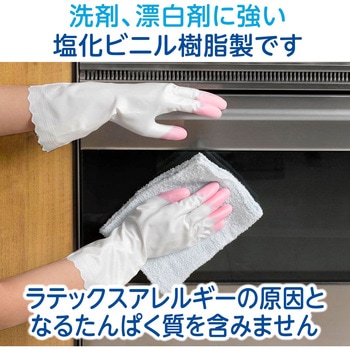 ファミリー ビニールうす手 指先抗ウイルス加工 エステー