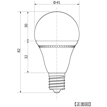 ミニクリプトン形LED電球 1型 E-17 電球色 タカショー
