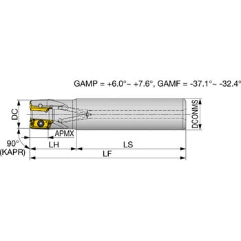 肩削り加工柄付きカッタ EPAV12 - タンガロイ