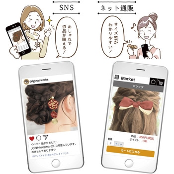 着画作成キット(ヘアアクセサリー用) ORIGINAL WORKS(ササガワ)