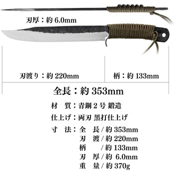 剣ナタ 青鋼 池内刃物