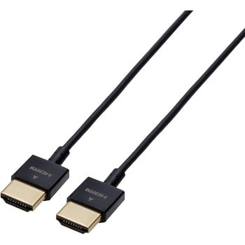 HDMIケーブル 4K対応 スリム 小型コネクタ イーサネット対応 RoHS ブラック エレコム