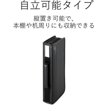 Blu-ray/DVD/CD対応 ファスナーケース エレコム