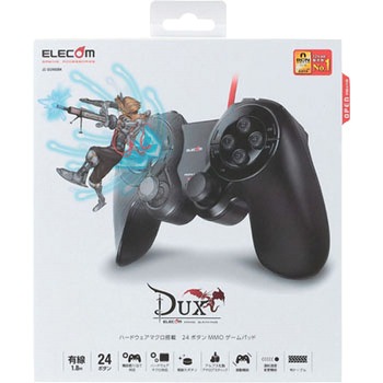 マクロ機能搭載”DUX”MMO有線ゲームパッド エレコム