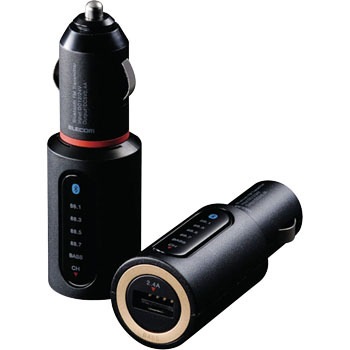 中古】(未使用・未開封品)エレコム FM トランスミッター 重低音モード  