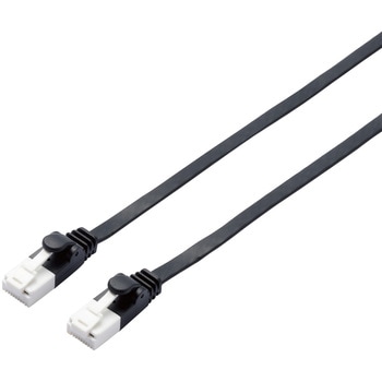 LANケーブル CAT6A準拠 ギガビット 爪折れ防止 フラット より線 スリムコネクタ RoHS 1.4mm エレコム