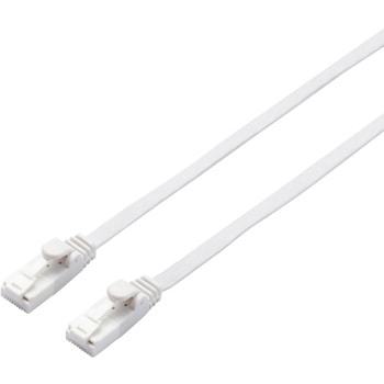 LANケーブル CAT6A準拠 ギガビット 爪折れ防止 フラット より線 スリムコネクタ RoHS 1.4mm エレコム