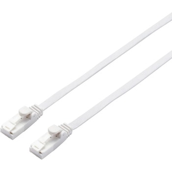 LANケーブル CAT6A準拠 ギガビット 爪折れ防止 フラット より線 スリムコネクタ RoHS 1.4mm エレコム