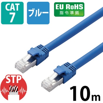 LANケーブル cat7 より線 爪折れ防止 つめ折れ防止保護カバー付き RoHS LD-TWS エレコム