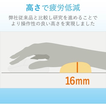 リストレスト 疲労軽減 超柔軟性素材 「EXGEL(R)(エクスジェル)」 FITTIO パームレスト エレコムヘルスケア
