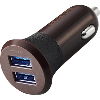 MPA-CCU10BR カーチャージャー 車載充電器 USBA×2ポート (自動識別) 4.8A シガーチャージャー シガーソケット エレコム 73824668