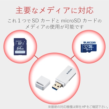 MR3-D011WH USB3.0対応メモリカードリーダ(スティックタイプ