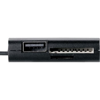 スマホ・タブレット用メモリリーダライタ(USBポート付) エレコム