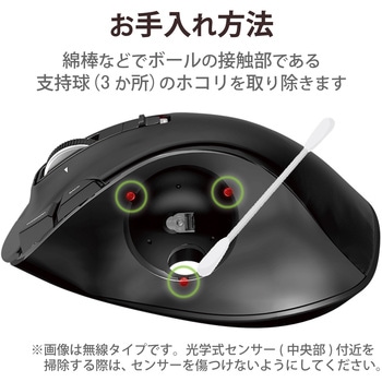 M-XT3URBK トラックボールマウス 有線 6ボタン 親指 握りやすい 手に