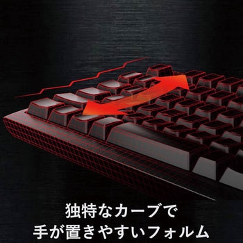キーボード 有線 メンブレン式 テンキー付き メンブレン ハードウェアマクロ機能 PS5 ブラック エレコム