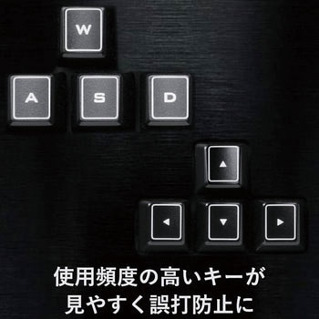 キーボード 有線 メンブレン式 テンキー付き メンブレン ハードウェアマクロ機能 PS5 ブラック エレコム