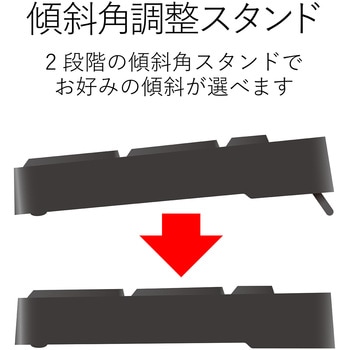 キーボード 有線 USBハブ付 メンブレン メカニカルキーボード テンキー付き エレコム