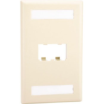 CFPL2EIY 2ポート用フェースプレート PANDUIT(パンドウイット) 73832894