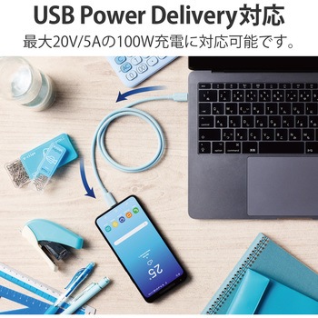 USBケーブル C-C Type-Cケーブル USB4 80cm エレコム