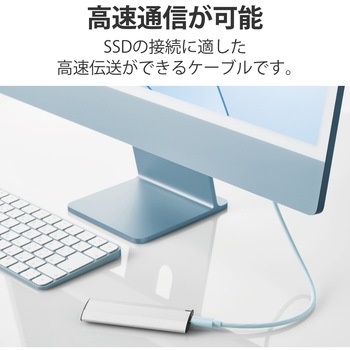 USBケーブル C-C Type-Cケーブル USB4 80cm エレコム